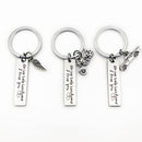 Creative Drive Safe Handsome Words Stainless Steel Keychain Key Rings(Car)