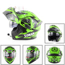 Soman 955 Skyeye Motorcycle Full / Open Face Bluetooth Helmet Headset Full Face, Supports Answer / Hang Up Calls(Skyeye Green)