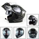 Soman 955 Skyeye Motorcycle Full / Open Face Bluetooth Helmet Headset Full Face, Supports Answer / Hang Up Calls(Black White)