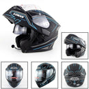 Soman 955 Skyeye Motorcycle Full / Open Face Bluetooth Helmet Headset Full Face, Supports Answer / Hang Up Calls(Black Blue)