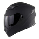 Soman SM-960 Motorcycle Electromobile Full Face Helmet Double Lens Protective Helmet(Matte Black with Smoke Lens)