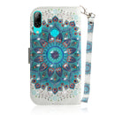 3D Painting Pattern Coloured Drawing Horizontal Flip Leather Case with Holder & Card Slots & Wallet For Huawei P Smart (2019) / Honor 10 Lite(Paecock)