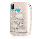 3D Painting Pattern Coloured Drawing Horizontal Flip Leather Case with Holder & Card Slots & Wallet For Huawei P Smart (2019) / Honor 10 Lite(Three Squirrels)