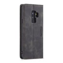 CaseMe-013 Multifunctional Retro Frosted Horizontal Flip Leather Case with Card Slot & Holder & Wallet for Galaxy S9 Plus(Black)