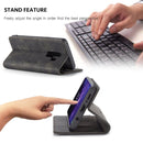 CaseMe-013 Multifunctional Retro Frosted Horizontal Flip Leather Case with Card Slot & Holder & Wallet for Galaxy S9 Plus(Black)