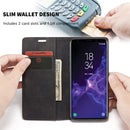 CaseMe-013 Multifunctional Retro Frosted Horizontal Flip Leather Case with Card Slot & Holder & Wallet for Galaxy S9 Plus(Black)