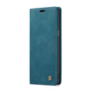 CaseMe-013 Multifunctional Retro Frosted Horizontal Flip Leather Case with Card Slot & Holder & Wallet for Galaxy S9 Plus(Blue)