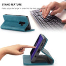 CaseMe-013 Multifunctional Retro Frosted Horizontal Flip Leather Case with Card Slot & Holder & Wallet for Galaxy S9 Plus(Blue)