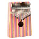 Thumb Piano Kalimba 17-tone Finger Piano Beginners Entry Portable Musical Instrument Kalimba Finger Piano(Red Color Bamboo)