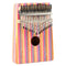 Thumb Piano Kalimba 17-tone Finger Piano Beginners Entry Portable Musical Instrument Kalimba Finger Piano(Red Color Bamboo)