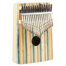 Thumb Piano Kalimba 17-tone Finger Piano Beginners Entry Portable Musical Instrument Kalimba Finger Piano(Green Color Bamboo)