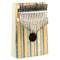 Thumb Piano Kalimba 17-tone Finger Piano Beginners Entry Portable Musical Instrument Kalimba Finger Piano(Green Color Bamboo)