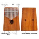Thumb Piano Kalimba 17-tone Finger Piano Beginners Entry Portable Musical Instrument Kalimba Finger Piano(Four-leaf Clover)