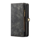 CaseMe-008 Detachable Multifunctional Horizontal Flip Leather Case with Card Slot & Holder & Zipper Wallet & Photo Frame for Galaxy A70(Black)