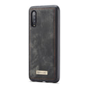 CaseMe-008 Detachable Multifunctional Horizontal Flip Leather Case with Card Slot & Holder & Zipper Wallet & Photo Frame for Galaxy A70(Black)