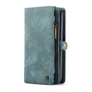 CaseMe-008 Detachable Multifunctional Horizontal Flip Leather Case with Card Slot & Holder & Zipper Wallet & Photo Frame for Galaxy A70(Blue)
