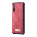 CaseMe-008 Detachable Multifunctional Horizontal Flip Leather Case with Card Slot & Holder & Zipper Wallet & Photo Frame for Galaxy A70(Red)