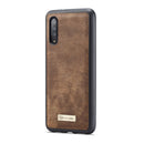 CaseMe-008 Detachable Multifunctional Horizontal Flip Leather Case with Card Slot & Holder & Zipper Wallet & Photo Frame for Galaxy A70(Brown)
