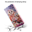 3D Coloured Drawing Pattern Horizontal Flip Leather Case with Holder & Card Slots & Wallet & Lanyard for Google Pixel 3a XL(Coloured Owl)
