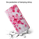 3D Coloured Drawing Pattern Horizontal Flip Leather Case with Holder & Card Slots & Wallet & Lanyard for Galaxy A80 / A90(Red Flower)