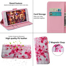 3D Coloured Drawing Pattern Horizontal Flip Leather Case with Holder & Card Slots & Wallet & Lanyard for Galaxy A80 / A90(Red Flower)