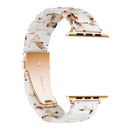 Simple Fashion Resin Watch Band for Apple Watch Series 5 & 4 44mm & Series 3 & 2 & 1 42mm(Nougat)