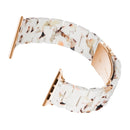 Simple Fashion Resin Watch Band for Apple Watch Series 5 & 4 44mm & Series 3 & 2 & 1 42mm(Nougat)