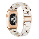 Simple Fashion Resin Watch Band for Apple Watch Series 5 & 4 44mm & Series 3 & 2 & 1 42mm(Nougat)