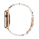 Simple Fashion Resin Watch Band for Apple Watch Series 5 & 4 44mm & Series 3 & 2 & 1 42mm(Nougat)