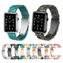 Simple Fashion Resin Watch Band for Apple Watch Series 5 & 4 44mm & Series 3 & 2 & 1 42mm(Nougat)
