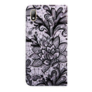 3D Painting Pattern Coloured Drawing Horizontal Flip TPU + PU Leather Case with Holder & Card Slots & Wallet For Huawei Y5 2019(Black Lace)