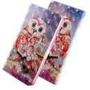 3D Painting Pattern Coloured Drawing Horizontal Flip TPU + PU Leather Case with Holder & Card Slots & Wallet For Huawei Y5 2019(Color Owl)