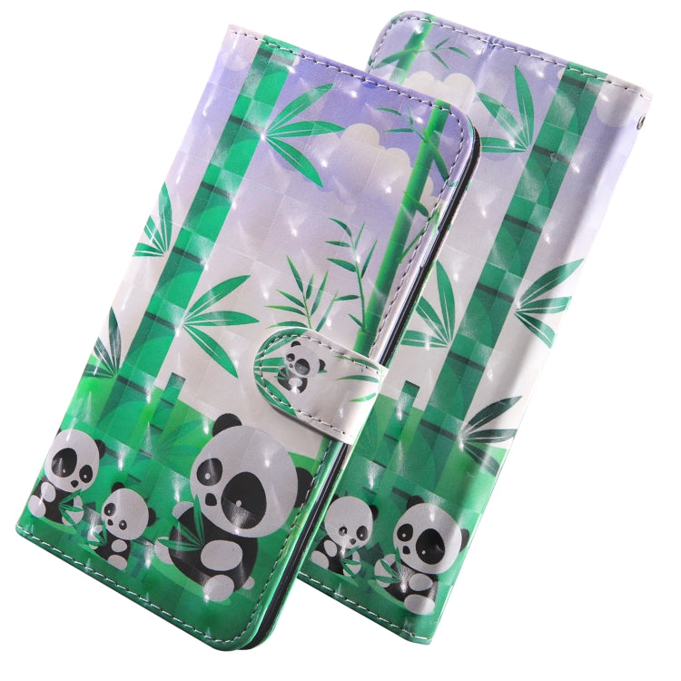3D Painting Pattern Coloured Drawing Horizontal Flip TPU + PU Leather Case with Holder & Card Slots & Wallet For Huawei Y5 2019(Bamboo Panda)