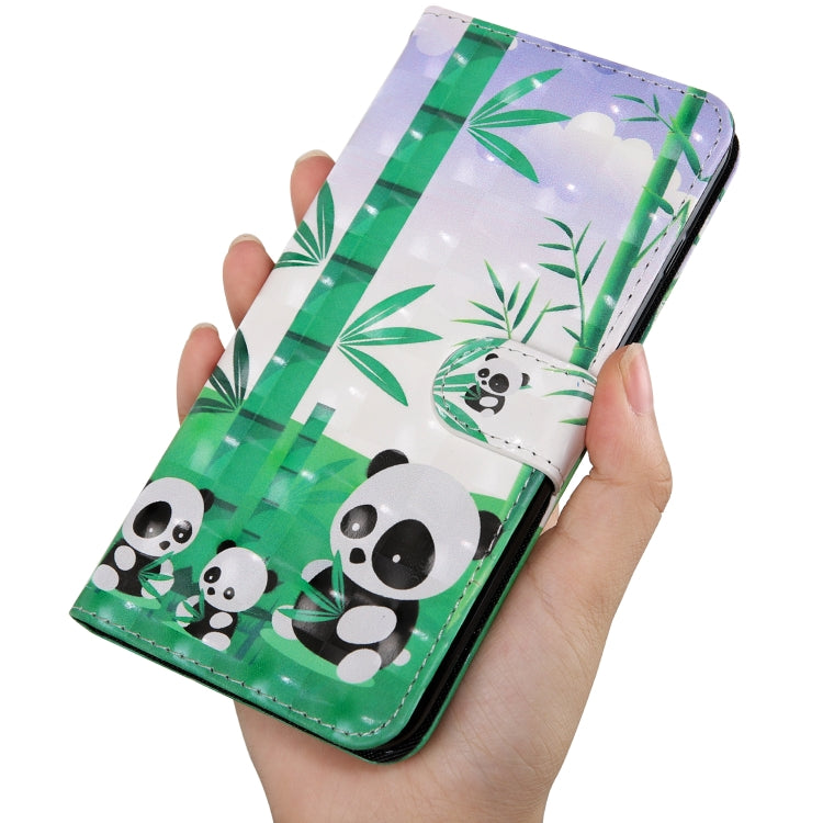 3D Painting Pattern Coloured Drawing Horizontal Flip TPU + PU Leather Case with Holder & Card Slots & Wallet For Huawei Y5 2019(Bamboo Panda)