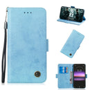 Multifunctional Horizontal Flip Retro Leather Case with Card Slot & Holder for Sony Xperia L3(Sky Blue)