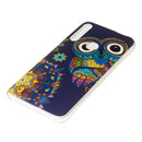 Noctilucent TPU Soft Case for Huawei P Smart Z(Blue-bottomed owl)