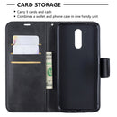 Retro Lambskin Texture Pure Color Horizontal Flip PU Leather Case with Holder & Card Slots & Wallet & Lanyard for Nokia 3.2(Black)