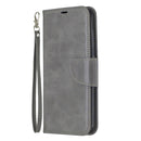 Retro Lambskin Texture Pure Color Horizontal Flip PU Leather Case with Holder & Card Slots & Wallet & Lanyard for Nokia 3.2(Grey)