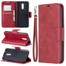 Retro Lambskin Texture Pure Color Horizontal Flip PU Leather Case with Holder & Card Slots & Wallet & Lanyard for Nokia 3.2(Red)