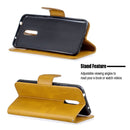 Retro Lambskin Texture Pure Color Horizontal Flip PU Leather Case with Holder & Card Slots & Wallet & Lanyard for Nokia 3.2(Yellow)