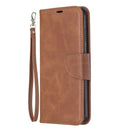 Retro Lambskin Texture Pure Color Horizontal Flip PU Leather Case with Holder & Card Slots & Wallet & Lanyard for Nokia 3.2(Brown)
