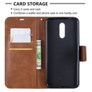 Retro Lambskin Texture Pure Color Horizontal Flip PU Leather Case with Holder & Card Slots & Wallet & Lanyard for Nokia 3.2(Brown)