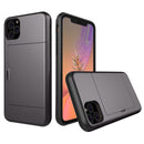 Shockproof Rugged Armor Protective Case with Card Slot for iPhone 11 Pro(Grey)