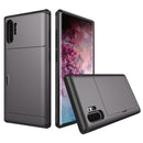 Shockproof Rugged Armor Protective Case with Card Slot for Galaxy Note 10 Pro / Note 10+(Grey)