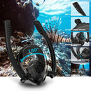 Water Sports Diving Equipment Full Dry Silicone Diving Mask Swimming Glasses for GoPro HERO10 Black / HERO9 Black / HERO8 Black / HERO7 /6 /5 /5 Session /4 Session /4 /3+ /3 /2 /1, Insta360 ONE R, DJI Osmo Action and Other Action Cameras, Size:L/XL(Black)