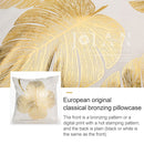 Gold Stamping Pillow Case Sofa Cushion Pillow Holder Home Decorations, No Pillow Core, Size: 45x45cm(GOLD001-19)
