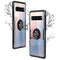 Transparent TPU Protective Case with 360 Degree Magnetic Rotation Holder For Galaxy S10 5G(Black)
