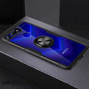 Shockproof Transparent Protective Case with 360 Degree Magnetic Rotation Holder For Huawei Honor View 20(Black)