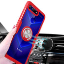 Shockproof Transparent Protective Case with 360 Degree Magnetic Rotation Holder For Huawei Honor View 20(Black)
