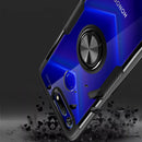 Shockproof Transparent Protective Case with 360 Degree Magnetic Rotation Holder For Huawei Honor View 20(Black)